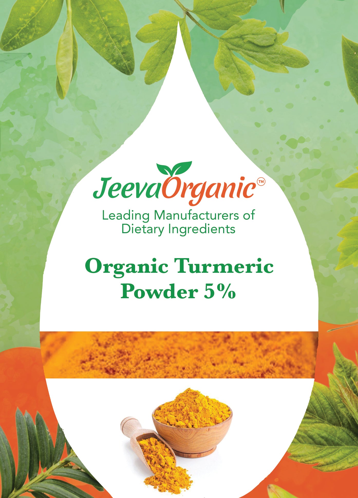 Organic Turmeric Powder 5% Curcuminoids