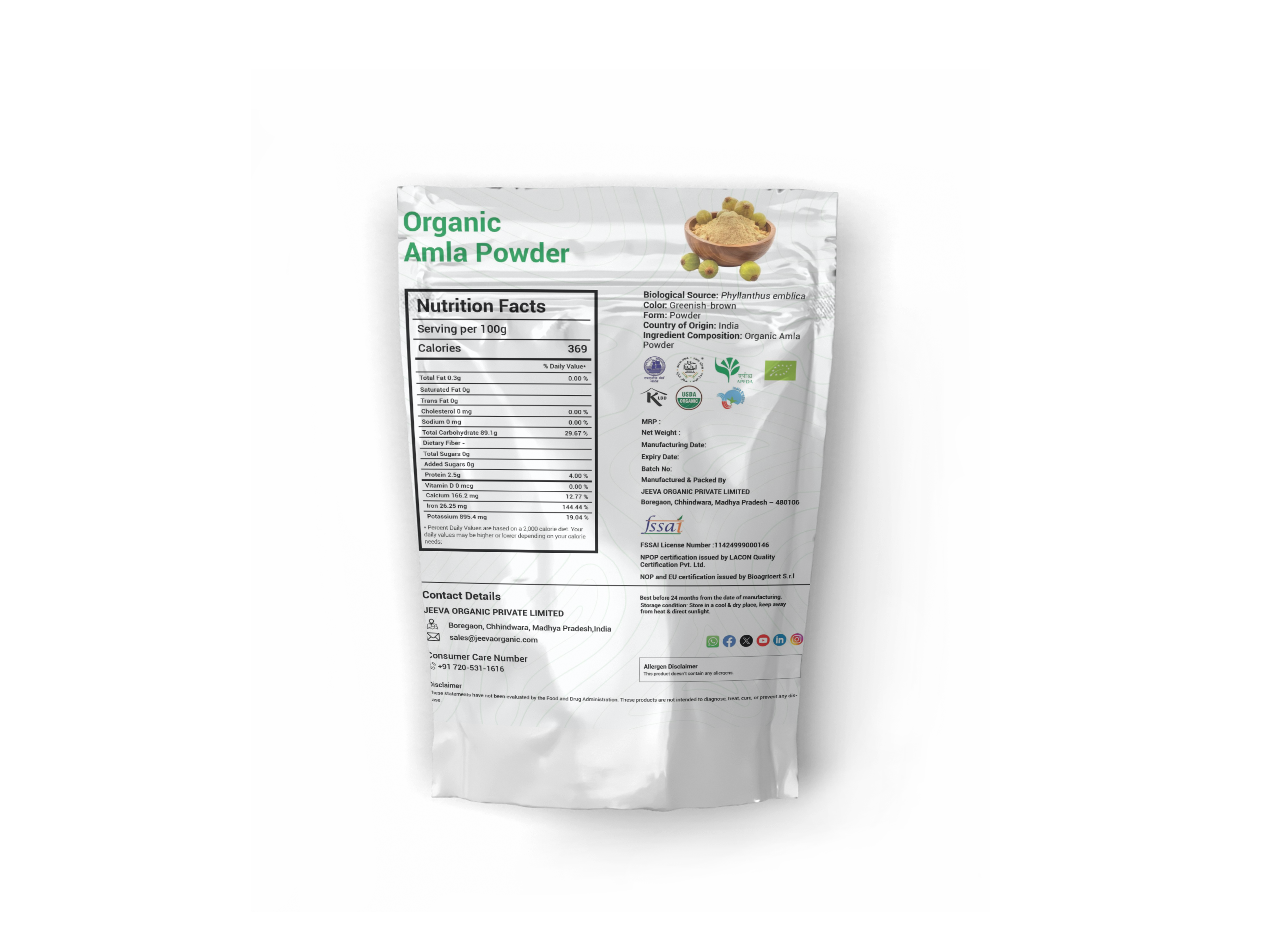 Organic Amla Powder